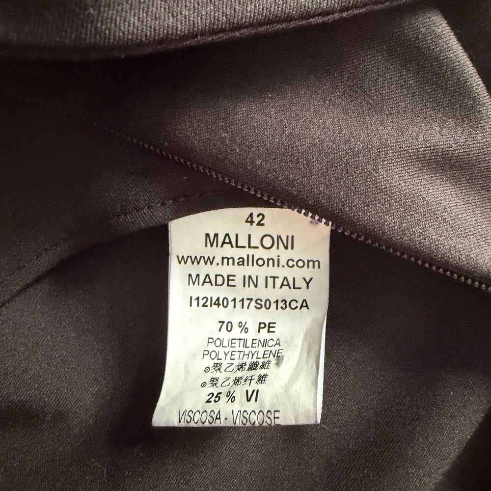 Malloni Italian Pleated Cowl Neck Sleeveless Dress Black IT 42 US 6 - Picture 3 of 11